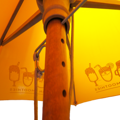 2.5m Round Wooden Parasol