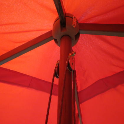 2m Square Wooden Parasol