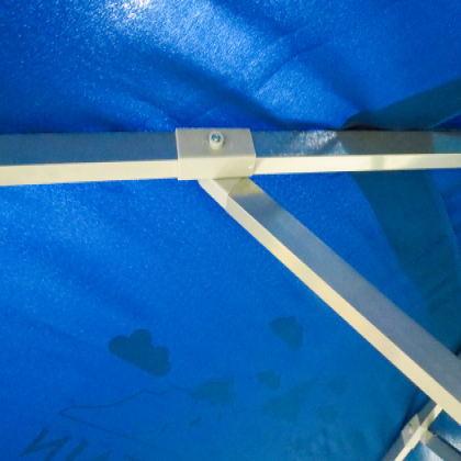 2m Square Aluminium Parasol