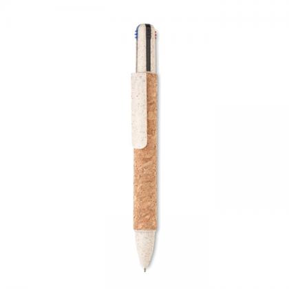 Arbocho - Cork 4-Colour Ink Ball Pen