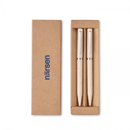 Peat - Wheat Straw/Abs Twist Pen Set