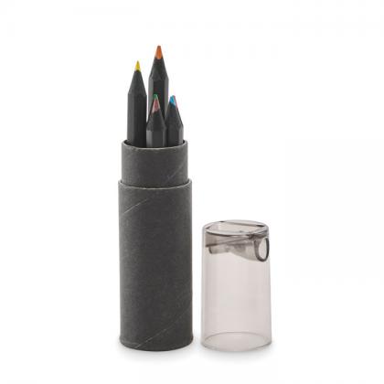 Negro - 6 Black Colouring Pencils