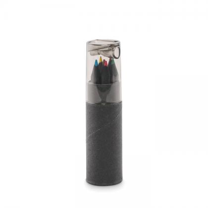 Negro - 6 Black Colouring Pencils