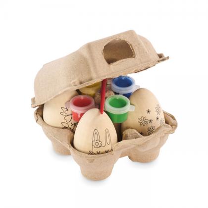 Eiset - Wooden Eggs Painting Set