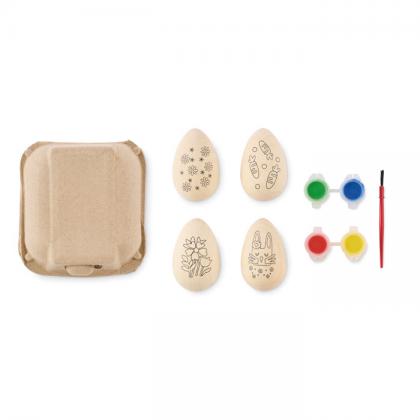 Eiset - Wooden Eggs Painting Set