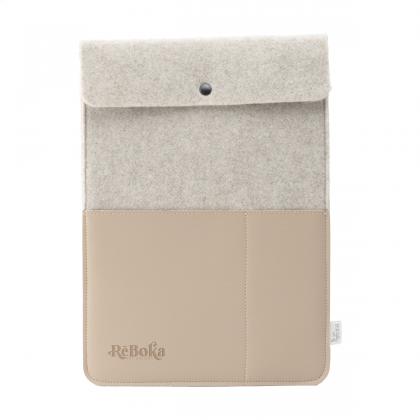 Recycled Felt & Apple Leather Laptop Sleeve 14"