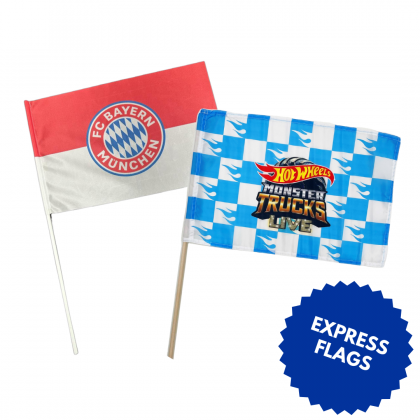 EXPRESS HAND WAVING FLAGS