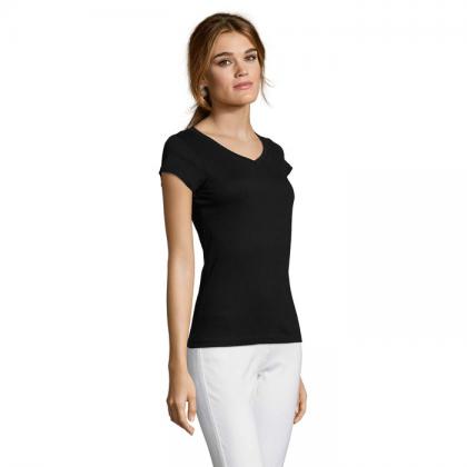 Moon Women's V-Neck T-Shirt