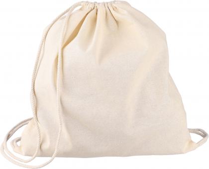 OEKO-TEX&Acirc;&reg; cotton drawstring backpack (140gm / 5oz)