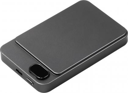 The Powerwave - BrandCharger recycled steel wireless power bank. (5000 mAh)