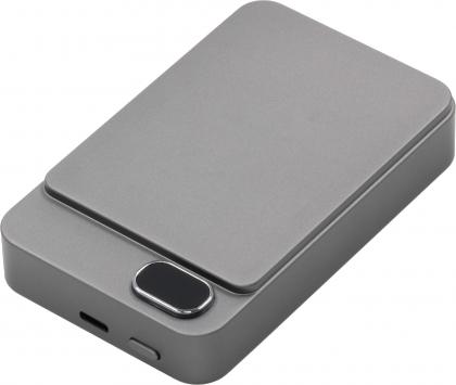 The Powerwave - BrandCharger recycled steel wireless power bank. (10000 mAh)