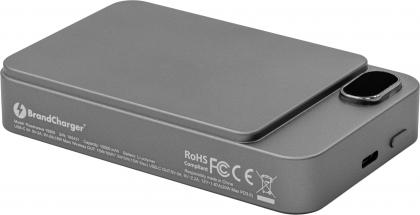 The Powerwave - BrandCharger recycled steel wireless power bank. (10000 mAh)