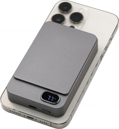 The Powerwave - BrandCharger recycled steel wireless power bank. (10000 mAh)