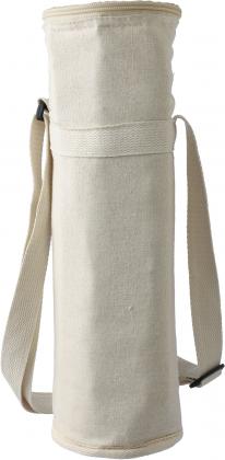 Recycled cotton cooler bag for one bottle