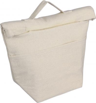Recycled cotton rolltop cooler bag (220gm / 7.8oz)
