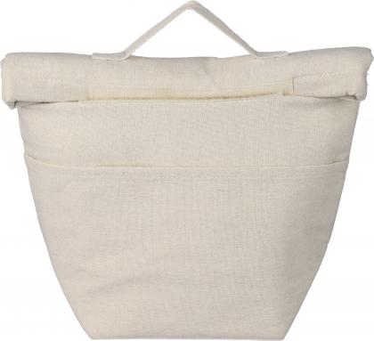 Recycled cotton rolltop cooler bag (220gm / 7.8oz)