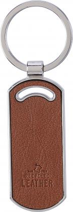 Recycled leather keychain