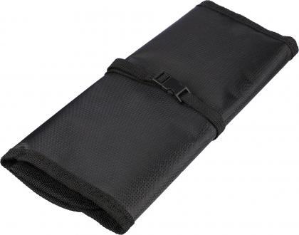Roll-up bag for chargers and cables.