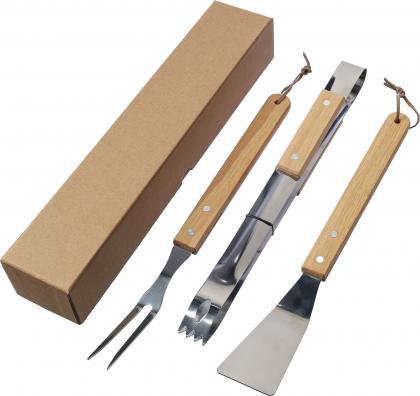Stainless steel barbecue set (3pc)