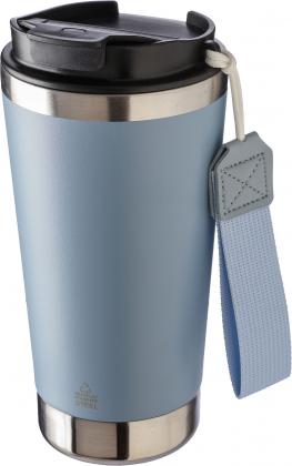 Recycled steel double walled travel mug (500ml)