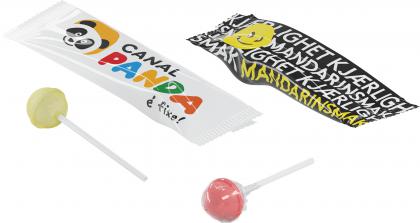 Flow pack ball lollipop (approx. 8.5g)