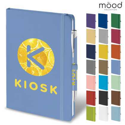 Mood Duo A5 FSC Certified Sustainably Sourced  Soft Feel Notebook with Ballpoint Pen