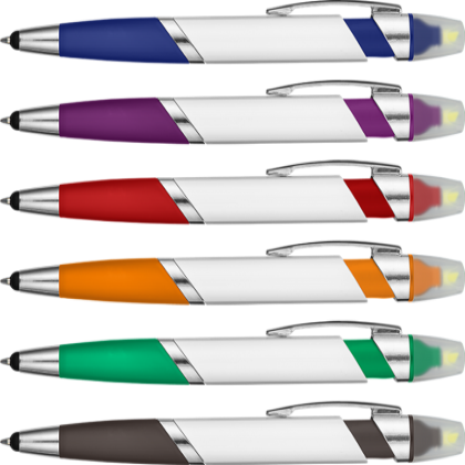 Spectrum Hi-Max 2 in 1 Highlighter Ballpoint Pen