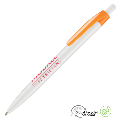 Supersaver Click GRS Recycled Plastic Ballpen - Orange