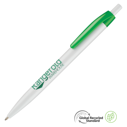 Supersaver Click GRS Recycled Plastic Ballpen - Green