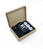HINGED MAGNETIC BAMBOO FLIX PRO 2.0 GOLF PRESENTATION BOX