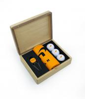 HINGED MAGNETIC BAMBOO QUATRO GOLF PRESENTATION BOX