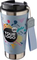 Recycled steel double walled travel mug (500ml)
