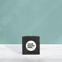 Handmade Vegan Candle in Black Concrete Pot