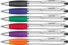 Contour-i Argent Ballpoint Pen with Stylus