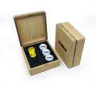 MINI HINGED MAGNETIC BAMBOO FLIX PRO 2.0 GOLF PRESENTATION BOX
