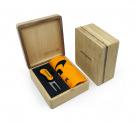 MINI HINGED MAGNETIC BAMBOO TOWEL AND FLIX DS GOLF PRESENTATION BOX