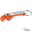 Keyring Bottle Opener GRS Recycled - Orange