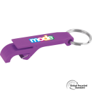 Keyring Bottle Opener GRS Recycled - Purple