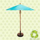 2m Round Wooden Eco Parasol