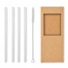 Glaw - 4 Reusable Glass Straws
