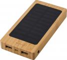 Bamboo solar power bank. (8000 mAh)
