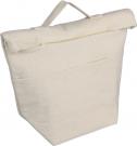 Recycled cotton rolltop cooler bag (220gm / 7.8oz)