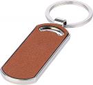 Recycled leather keychain