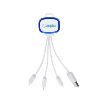 LED Charging Cable with Multiple Connectors