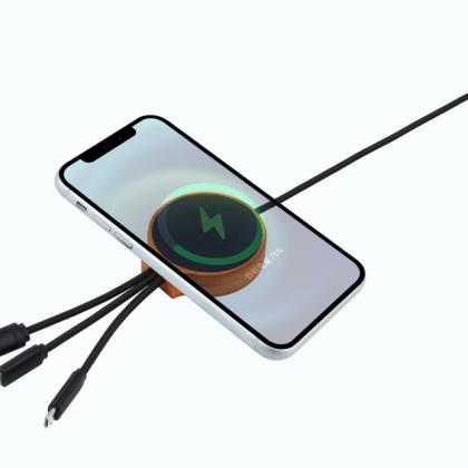 Charging cable with Wireless Charger