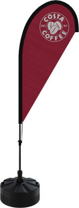 Teardrop Flag Kit - Medium (3.4m)  - Single Sided