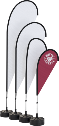 Teardrop Flag Kit - Large (4.5m) - Single Sided