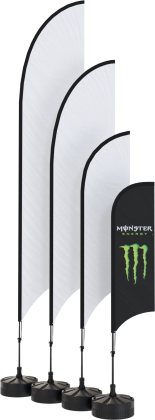 Concave Flag Kit - Small (2.8m)  - Double Sided