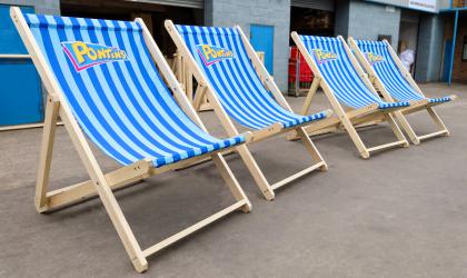 Giant Deckchair 300gsm canvas sling - 2 x Adult