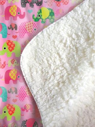 Sherpa Fleece Wool Blanket Polyester Single Sided 150x200cm